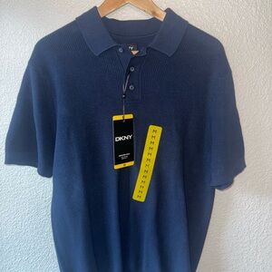 DKNY Men's Deep Blue Polo Shirt